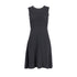 Women's Joseph Round Neck Sleeveless Dress in Black Acetate