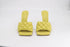 Women's Bottega Veneta Quilted Padded Mule in Yellow Leather