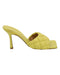 Women's Bottega Veneta Quilted Padded Mule in Yellow Leather