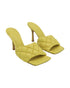 Women's Bottega Veneta Quilted Padded Mule in Yellow Leather