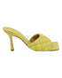 Women's Bottega Veneta Quilted Padded Mule in Yellow Leather