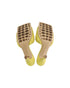 Women's Bottega Veneta Quilted Padded Mule in Yellow Leather