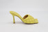 Women's Bottega Veneta Quilted Padded Mule in Yellow Leather