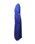 Women's Self Portrait Polka-Dot Blue Midi Dress in Blue Viscose