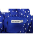 Women's Self Portrait Polka-Dot Blue Midi Dress in Blue Viscose