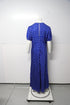 Women's Self Portrait Polka-Dot Blue Midi Dress in Blue Viscose