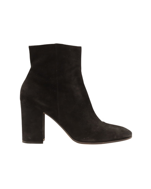 Women's Gianvito Rossi Ankle Booties in Black Suede