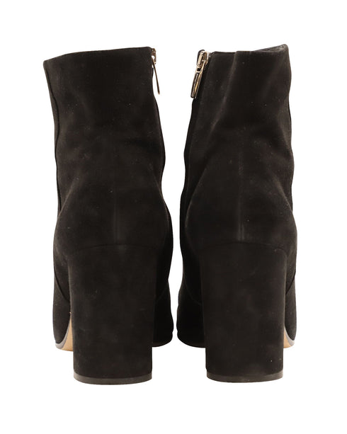 Women's Gianvito Rossi Ankle Booties in Black Suede