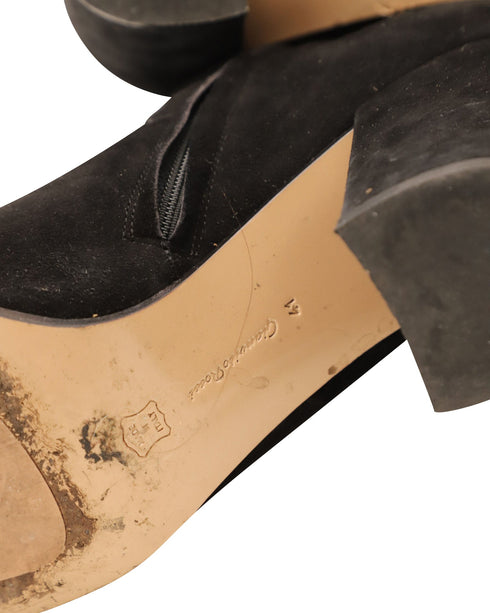 Women's Gianvito Rossi Ankle Booties in Black Suede