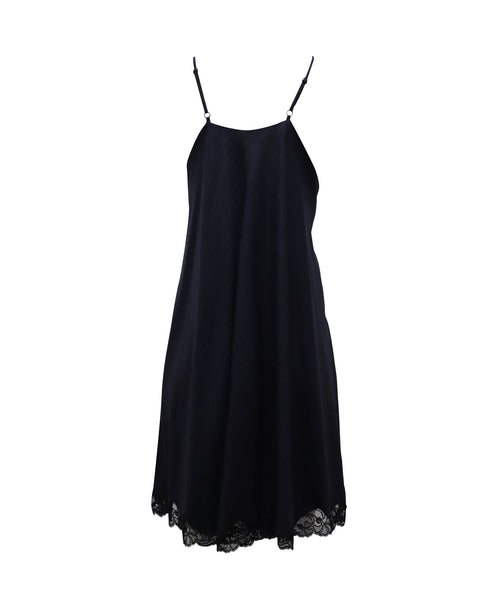 Women's Alexander Wang Roses Pinstripe A-line Apron Dress in Blue Polyester