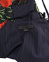 Women's Alexander Wang Roses Pinstripe A-line Apron Dress in Blue Polyester