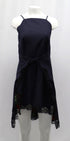 Women's Alexander Wang Roses Pinstripe A-line Apron Dress in Blue Polyester