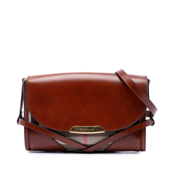Bridle Abbott Crossbody Bag House Check Canvas and Leather Small