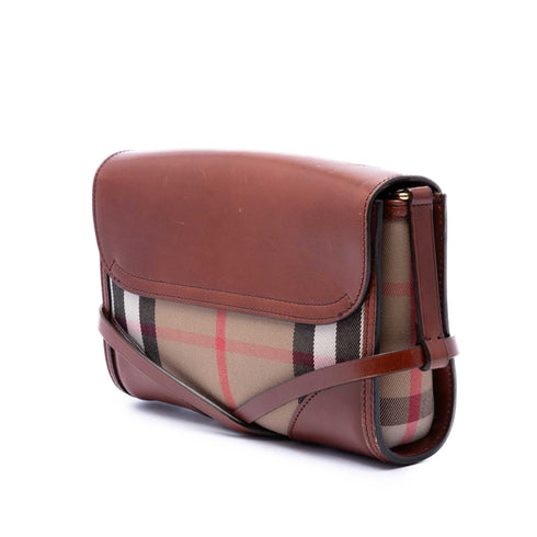 Bridle Abbott Crossbody Bag House Check Canvas and Leather Small