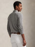 RALPH LAUREN Slim Fit Mesh Long-Sleeve Polo Canterbury Heather