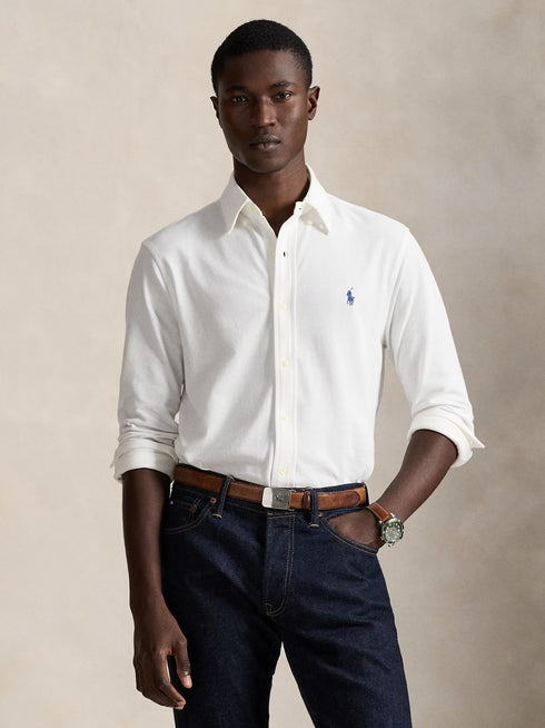 RALPH LAUREN Featherweight Mesh Shirt White
