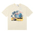 Rhude T-shirts Beach Coconut House Printed Cotton Casual Crew Neck Short Sleeve Men and Women