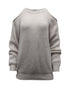 Women's Iro Lineisy Cold Shoulder Ribbed Knit Sweater in Light Beige Acrylic