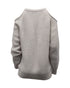 Women's Iro Lineisy Cold Shoulder Ribbed Knit Sweater in Light Beige Acrylic