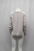 Women's Iro Lineisy Cold Shoulder Ribbed Knit Sweater in Light Beige Acrylic