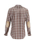 Men's Dsquared2 Checkered Shirt with Elbow Patch in Multicolor Cotton