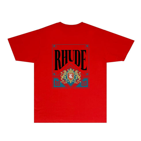 Rhude T-shirts Printed Trendy Pure Cotton