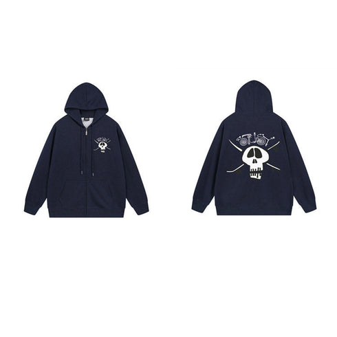Stussy Hoodie Zip-Up Cardigan Fleece Hooded Sweater