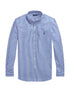 RALPH LAUREN Slim Fit Striped Stretch Poplin Shirt Blue/White Bengal Stripe