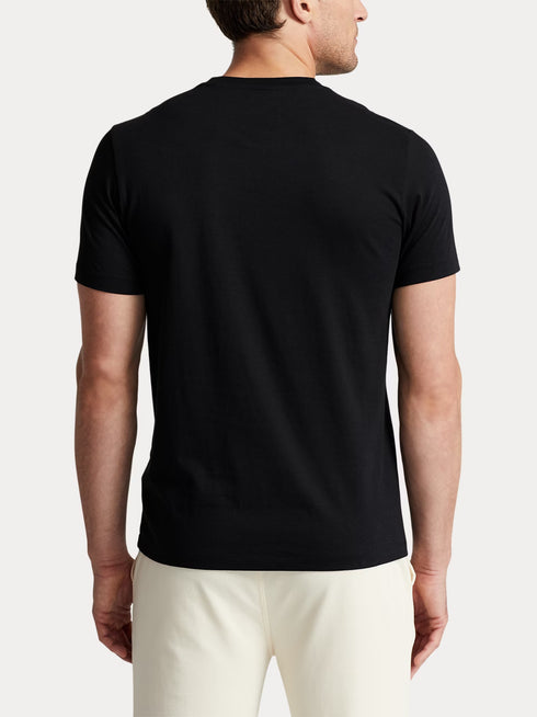 RALPH LAUREN Cotton Jersey Sleep T-shirt Polo Black