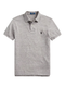 RALPH LAUREN Slim Fit Mesh Polo Shirt Canterbury Heather