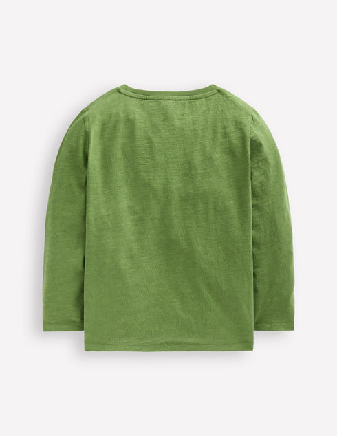 3-pack Long Sleeve T-shirt-Broccoli Green Blues Pack