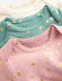 3-pack Pointelle Bodies-Multi Foil Stars