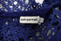Women's Self Portrait One Shoulder Ruffled Midi Dress in Blue Polyester Lace