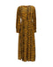 Women's Rixo Emma Midi Dress in Animal Print Polyester