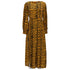 Women's Rixo Emma Midi Dress in Animal Print Polyester