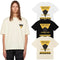 Rhude T-shirts Inverted Triangle Printing Cotton Casual Short Sleeve Men and Women