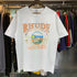 Rhude T-shirts Sunset Beach Cozy Pattern Printed Cotton Casual Loose Short Sleeve Men and Women