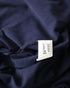 Women's Moschino Ruffle Midi Dress in Navy Blue Wool