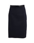 Women's Moschino Cheap And Chic Skirt with Belt in Navy Blue Virgin Wool