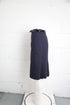 Women's Moschino Cheap And Chic Skirt with Belt in Navy Blue Virgin Wool