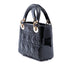 Lady Dior Chain Bag Cannage Quilt Patent Mini