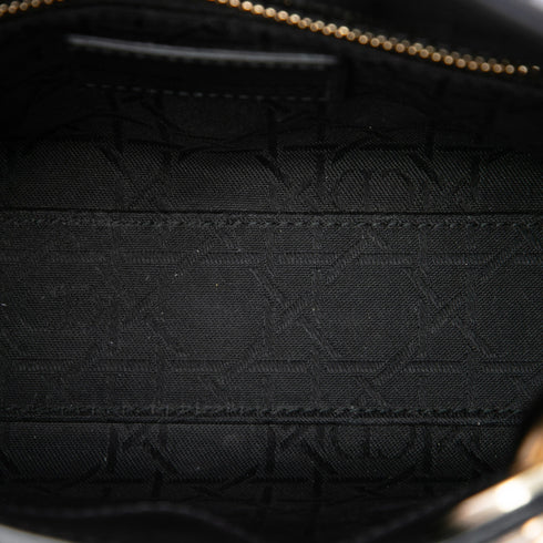 Lady Dior Chain Bag Cannage Quilt Patent Mini