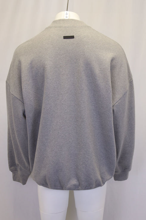 Men's Fear of God Eternal Print Long Sleeve Sweatshirt in Grey Cotton