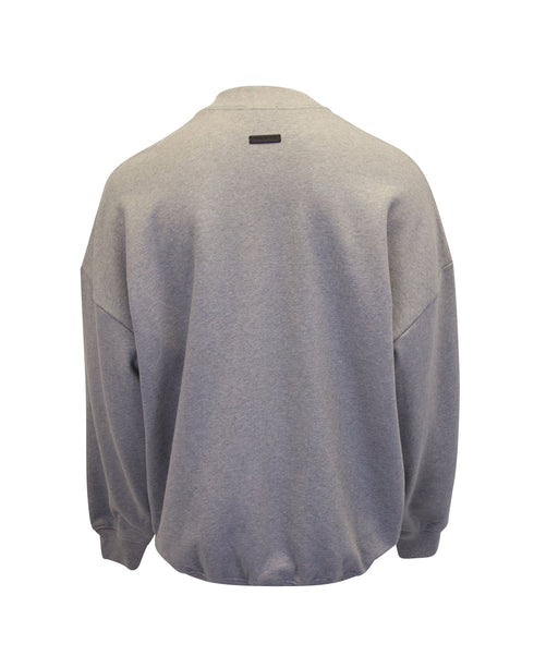 Men's Fear of God Eternal Print Long Sleeve Sweatshirt in Grey Cotton