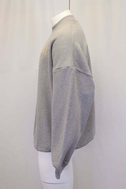 Men's Fear of God Eternal Print Long Sleeve Sweatshirt in Grey Cotton