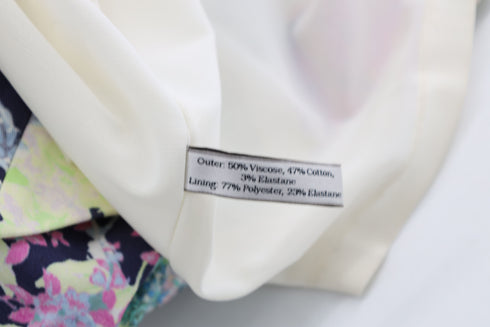 Women's Erdem Floral Print Pencil Skirt in Multicolor Viscose