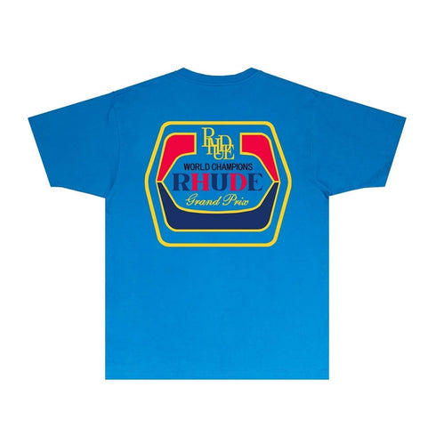 Rhude T-shirts Printed Trendy Pure Cotton