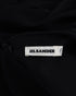 Women's Jil Sander Long Sleeve Midi Dress in Black Viscose