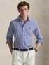 RALPH LAUREN Slim Fit Striped Stretch Poplin Shirt Blue/White Bengal Stripe