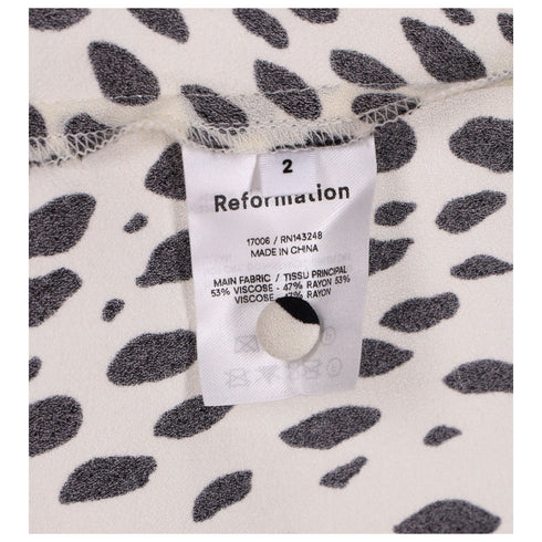 Women's Reformation Alessi Crepe Midi Dress in Animal Print Viscose